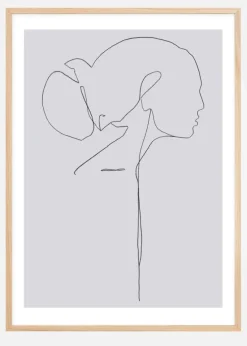 Female lines II Plakat (21x29.7 cm (A4))