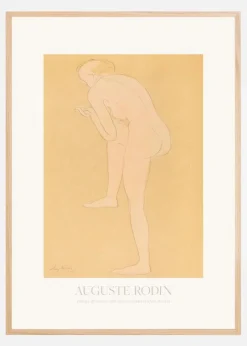 Figure Bending Forward With Right Knee Raised Plakat (21x29.7 cm (A4))