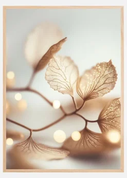 Filigree Leafs Plakat (21x29.7 cm (A4))