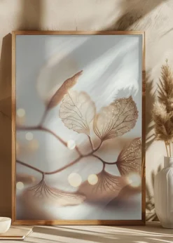 Filigree Leafs Plakat (21x29.7 cm (A4))