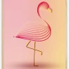 Flamingo Plakat (21x29.7 cm (A4))