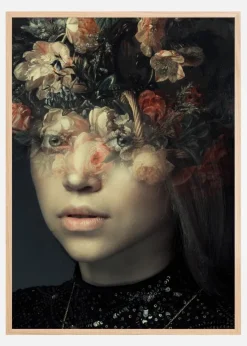 FLORAL PORTRAIT Plakat (21x29.7 cm (A4))