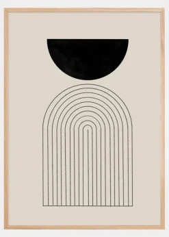 Flow Shapes No1 Plakat (21x29.7 cm (A4))