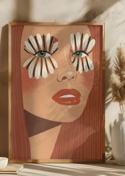 Flower Eyes Plakat (21x29.7 cm (A4))