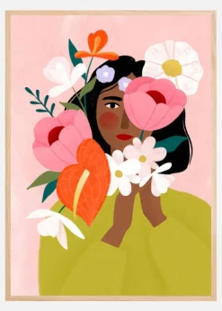Flower Lady Plakat (21x29.7 cm (A4))