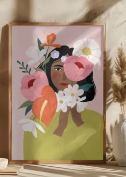 Flower Lady Plakat (21x29.7 cm (A4))