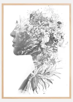 Flower lady Plakat (21x29.7 cm (A4))