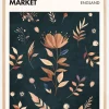 Flower Market - London Plakat (21x29.7 cm (A4))