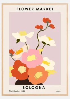 Flower Market. Bologna Plakat (21x29.7 cm (A4))