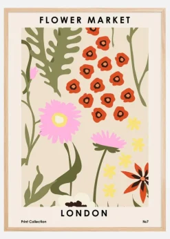 Flower Market London Plakat (21x29.7 cm (A4))