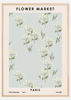 Flower Market Paris Plakat (21x29.7 cm (A4))