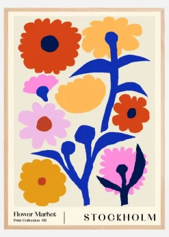 Flower Market. Stockholm Plakat (21x29.7 cm (A4))