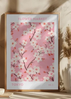 Flower Market Tokyo Plakat (21x29.7 cm (A4))