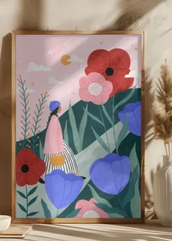 Flower Walk Plakat (21x29.7 cm (A4))