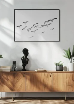 Flying Birds Plakat (21x29.7 cm (A4))