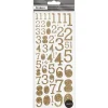 Focus Glitterstickers Guld Numbers