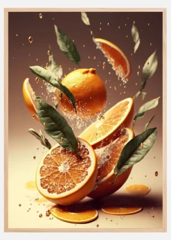 Fresh Oranges Plakat (21x29.7 cm (A4))