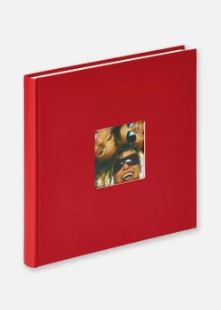 Fun Album rød - 26x25 cm (40 Hvide sider / 20 blade)