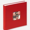 Fun Album rød - 30x30 cm (100 Hvide sider / 50 blade)