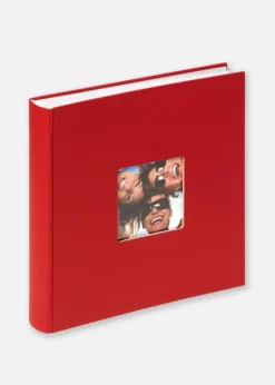 Fun Album rød - 30x30 cm (100 Hvide sider / 50 blade)