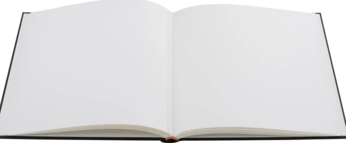 Fun Album Sort - 26x25 cm (40 Hvide sider / 20 blade)