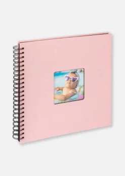 Fun Babyalbum Rosa - 30x30 cm (50 Sorte Sider/25 blade)