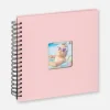 Fun Babyalbum Rosa - 26x25 cm (40 Sorte Sider/20 blade)