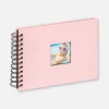 Fun Babyalbum Rosa - 23x17 cm (40 Sorte Sider/20 blade)