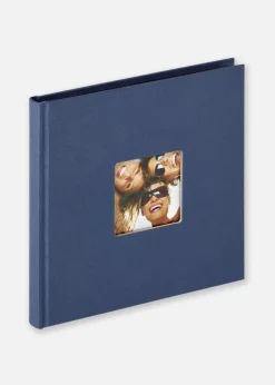 Fun Blå - 18x18 cm (30 Sorte sider)