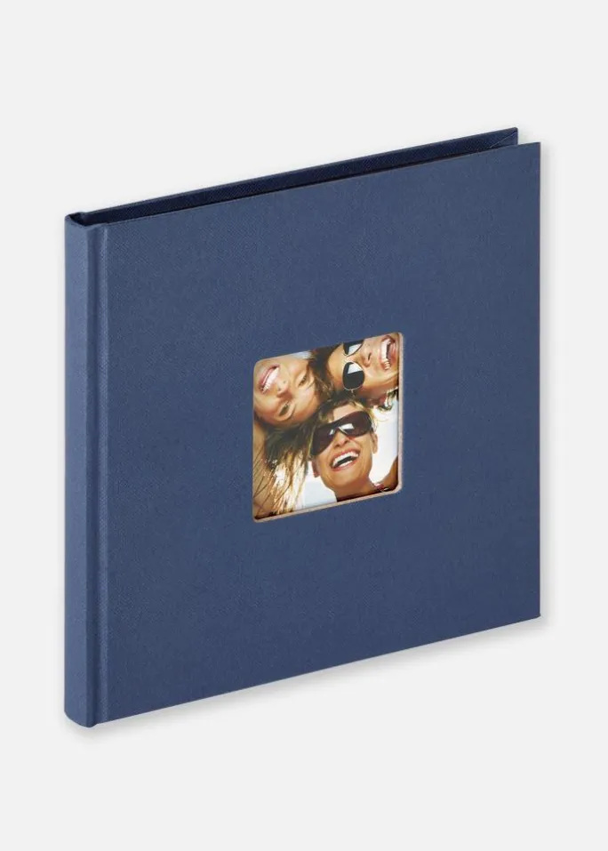 Fun Blå - 18x18 cm (30 Sorte sider)