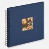Fun Blå - 26x25 cm (40 Sorte sider)