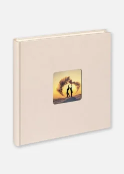 Fun Bryllupsalbum Chamois - 26x25 cm (40 Hvide sider/20 ark)