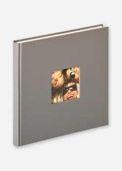 Fun Design Grå - 26x25 cm (40 Hvide sider / 20 blade)