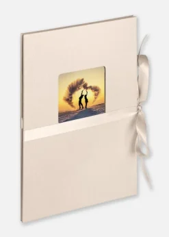 Fun Leporello Bryllupsalbum Chamois - 12 billeder i 10x15 cm