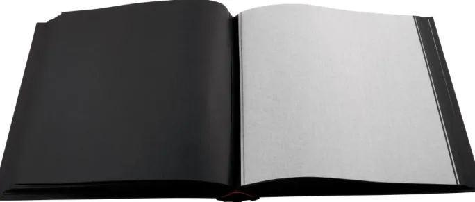 Fun Rød - 30x30 cm (100 Sorte sider / 50 blade)