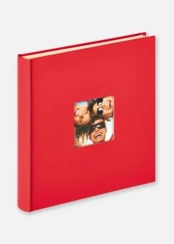 Fun Selvhæftende Rød - 33x34 cm (50 Hvide sider / 25 blade)