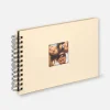 Fun Spiralalbum Creme - 23x17 cm (40 Sorte sider / 20 blade)
