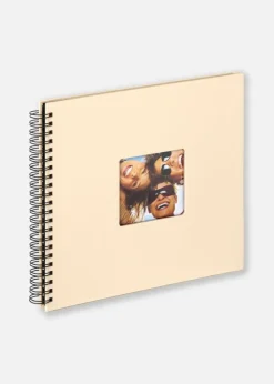 Fun Spiralalbum Creme - 30x30 cm (50 Sorte sider / 25 blade)