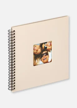 Fun Spiralalbum Sand - 30x30 cm (50 Sorte sider / 25 blade)