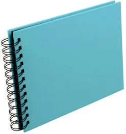 Fun Spiralalbum Turkis - 23x17 cm (40 Sorte sider / 20 blade)