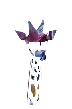 Giraffe night Plakat (21x29.7 cm (A4))