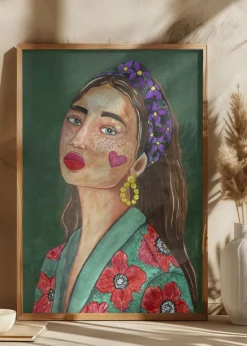 Girl with Hairband Plakat (21x29.7 cm (A4))