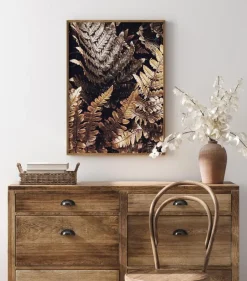 Golden Leaves Plakat (21x29.7 cm (A4))