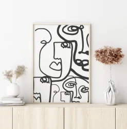 Graphic Faces II Plakat (21x29.7 cm (A4))