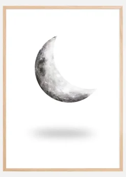Graphic moon Plakat (21x29.7 cm (A4))