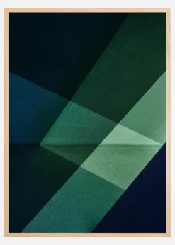 Green & Blue Graphic Plakat (21x29.7 cm (A4))