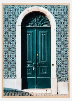 Green door Plakat (21x29.7 cm (A4))