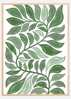 Green Plant Plakat (21x29.7 cm (A4))
