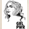GRL PWR Plakat (21x29.7 cm (A4))