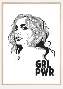 GRL PWR Plakat (21x29.7 cm (A4))